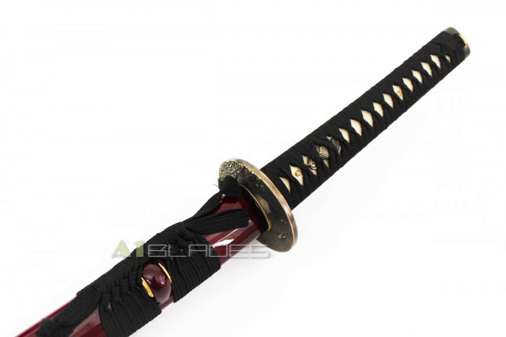 1060 Carbon Steel Musashi Handmade Sword Samurai Katana Mother Of Pearl 8545